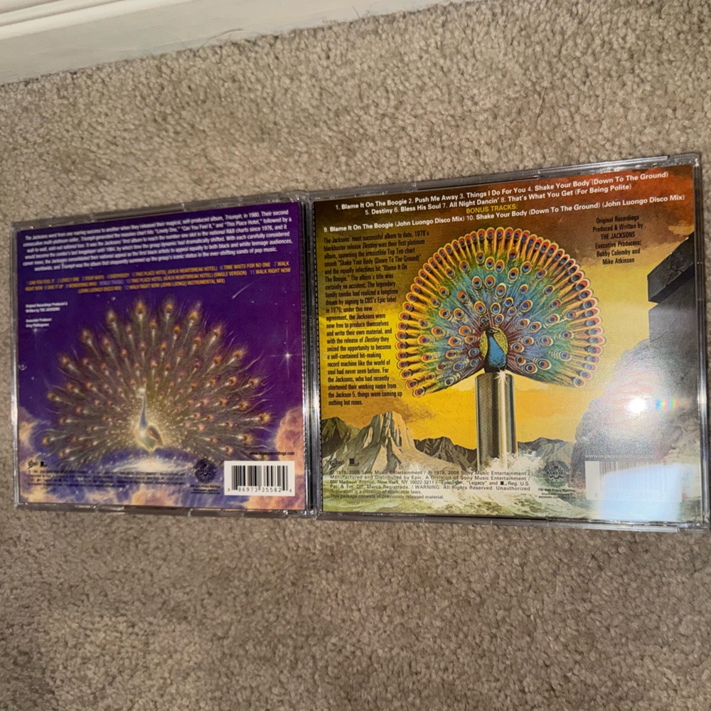 The Jacksons X2 Album Set Triumph/Destiny CD - Picture 4 of 4